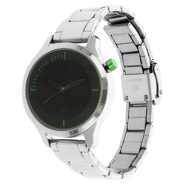 Fastrack Quartz Analog Grey Dial Stainless Steel Strap Watch for Girls - image number 1
