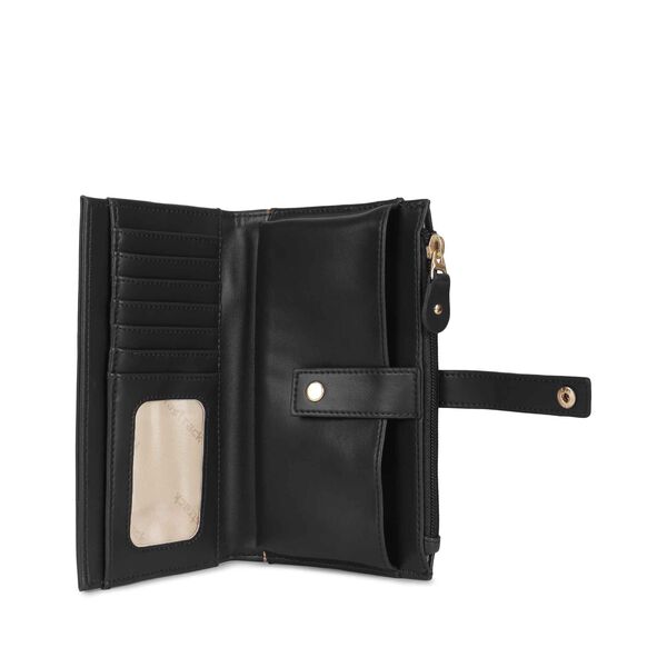 Black snapfold wallet - image number 4