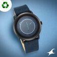 Fastrack Revibe Quartz Analog Black Dial Fabric Strap Watch for Guys