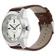 Fastrack Quartz Analog Silver Dial Leather Strap Watch for Guys - image number 1