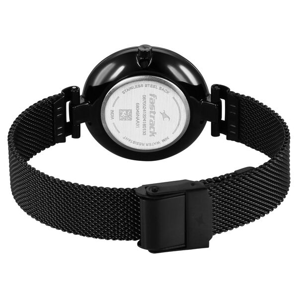 Fastrack Stunners X Quartz Analog Green Mother Of Pearl Dial Stainless Steel Strap Watch For Girls - image number 4