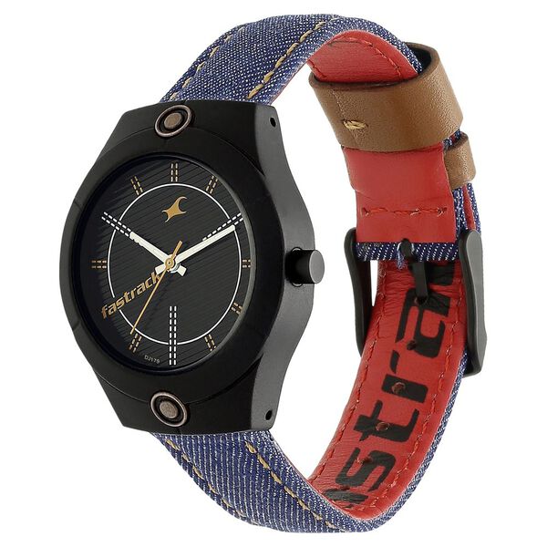 Fastrack Denim Quartz Analog White Dial Denim Strap Watch for Girls - image number 2