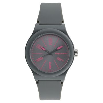 Fastrack Quartz Analog Grey Dial Strap Watch for Unisex