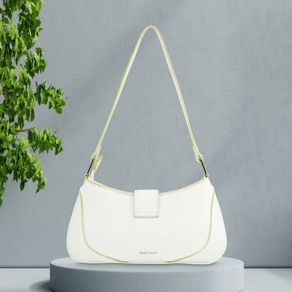 Fastrack Buckle Shoulder Bag in White - image number 0