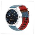 Fastrack Denim Quartz Analog Black Dial Leather Strap Watch for Guys - image number 2