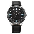 Fastrack Stunners X Quartz Analog Black Dial Leather Strap Watch For Guys