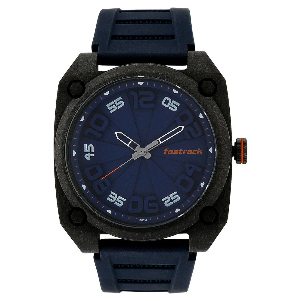 Fastrack Light Weight Quartz Analog Blue Dial Silicone Strap Watch