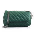Fastrack Quilted Chain-Sling Bag in Green - image number 1