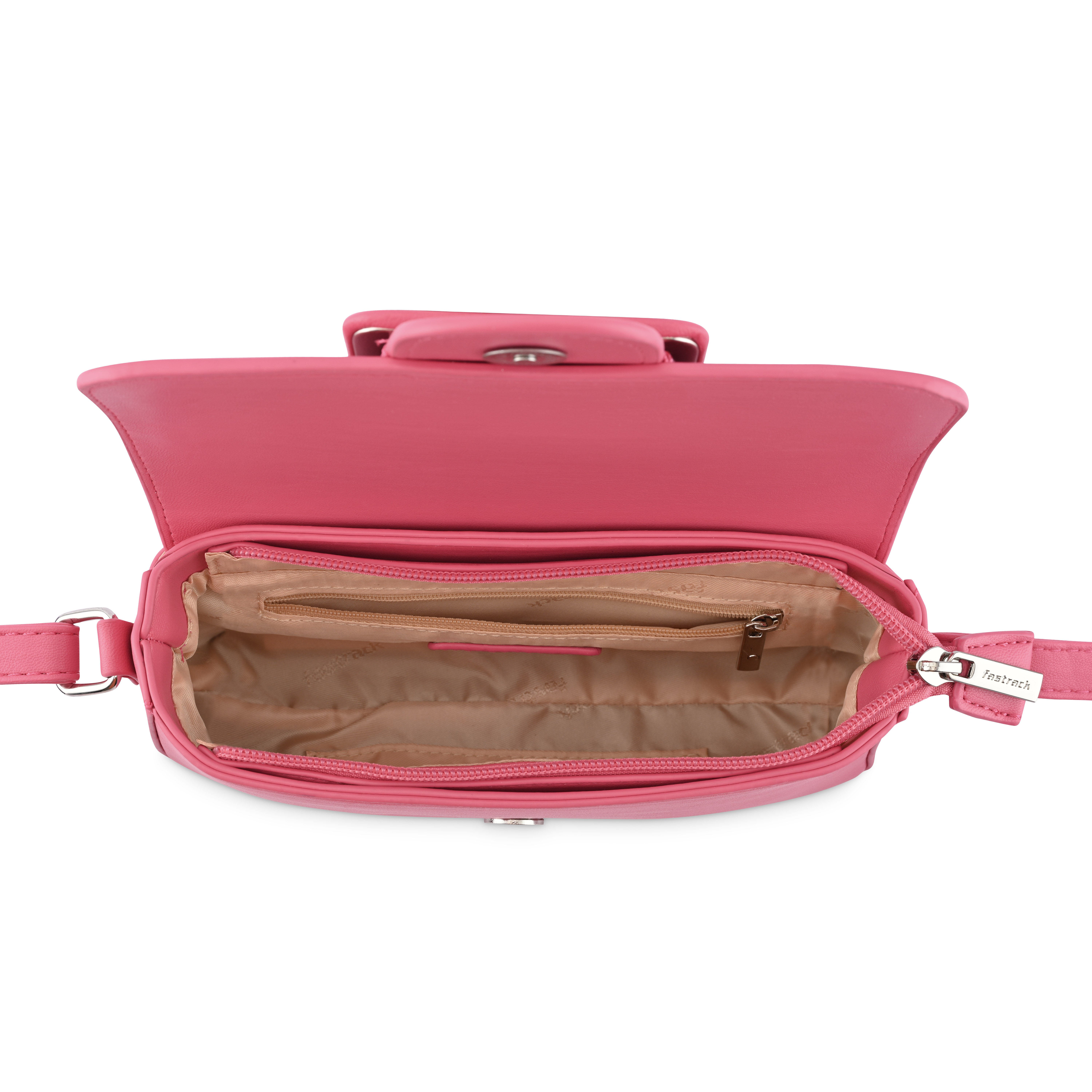 Buy Online Fastrack Pink Flash Casual Sling Bag f241slsms07pk1 Fastrack