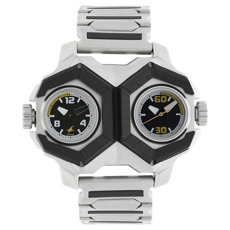 Buy Online Fastrack Motorheads Quartz Analog Black Dial Stainless