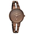 Vyb Halo By Fastrack Quartz Analog Brown Dial Brown Metal Strap Watch For Girls - image number 2
