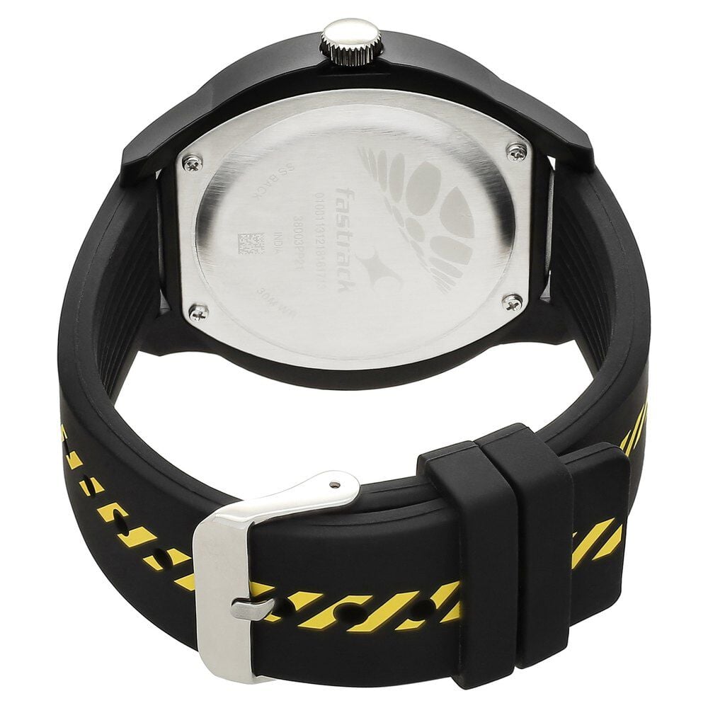 Buy Online Fastrack Road Trip Quartz Analog Black Dial Silicone Strap Unisex Watch ns38003pp21 Fastrack