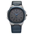 Fastrack Vyb Drift Quartz Analog Grey Dial Blue Color Leather Strap Watch For Guys - image number 1
