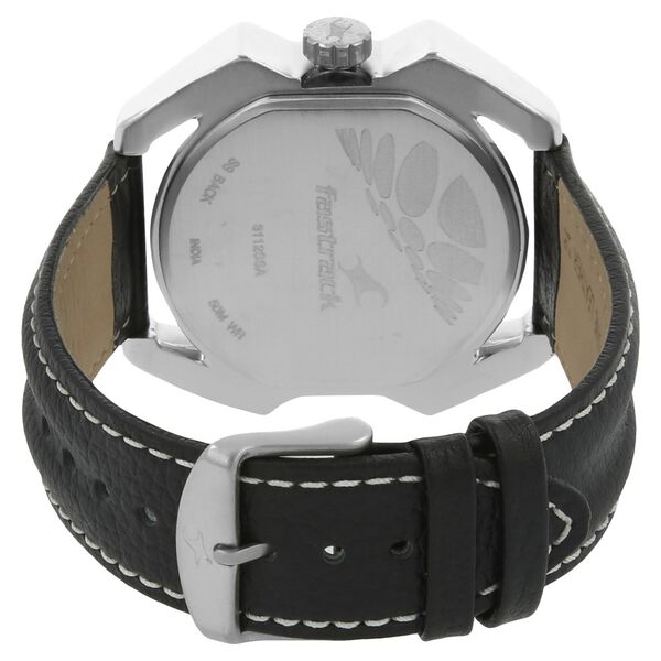 Fastrack Quartz Analog White Dial Leather Strap Watch for Guys - image number 3