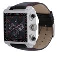 Fastrack Quartz Chronograph Black Dial Leather Strap Watch for Guys - image number 1