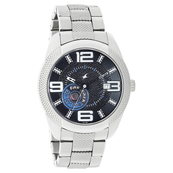Fastrack Denim Quartz Analog Black Dial Stainless Steel Strap Watch for Guys - image number 1