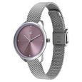 Fastrack Stunners Quartz Analog Purple Dial Silver Stainless Steel Strap Watch For Girls - image number 2