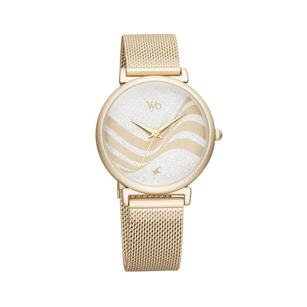 Fastrack Vyb Seeker Quartz Analog Silver Dial Stainless Steel Strap Watch for Girls - image number 1