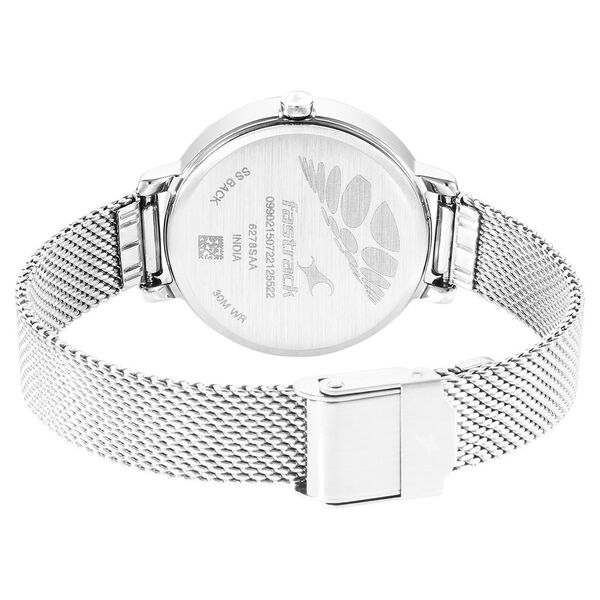 Fastrack Younique Quartz Analog Blue Dial Stainless Steel Strap Watch for Girls - image number 5
