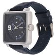 Fastrack Loopholes Quartz Analog with Day and Date Blue Dial Leather Strap Watch for Guys - image number 2