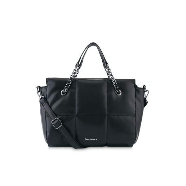 Fastrack Puff It Up Satchel in Black - image number 1