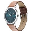 Fastrack Stunners Green Dial Leather Strap Watch for Guys - image number 2