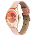 Fastrack Style Up Quartz Analog with Date Pink Dial Pink Colour Leather Strap Watch For Girls - image number 2