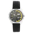 Fastrack Loopholes Quartz Analog Black Dial Leather Strap Watch for Guys