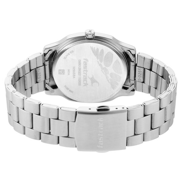 Fastrack Stunners Quartz Analog Green Dial Metal Strap Watch for Guys - image number 5