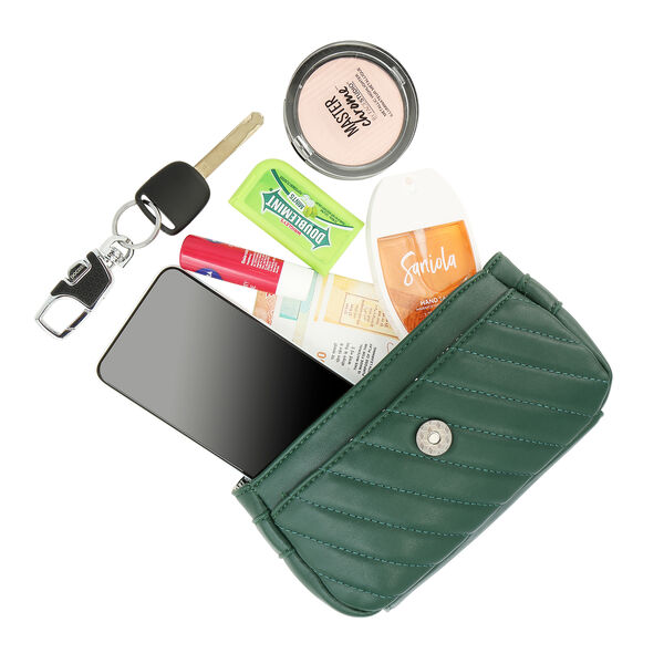 Fastrack Quilted Chain-Sling Bag in Green - image number 6