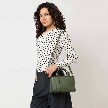 Chic olive satchel