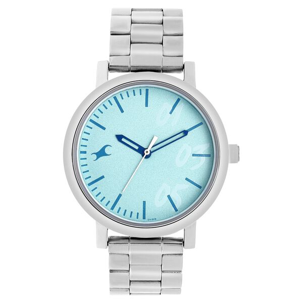 Fastrack Tropical Waters Quartz Analog Green Dial Metal Strap Watch for Girls - image number 0