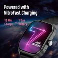 Fastrack Reflex Power|4.97 CM Super AMOLED Arched Display|410 x 502 Pixel Resolution|IP68 WR With Red Strap - image number 3