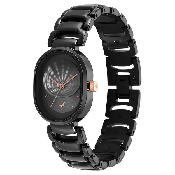 Fastrack Uptown Retreat Quartz Analog Black Dial Metal Strap Watch for Girls - image number 3