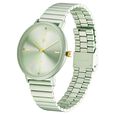 Fastrack Vyb Bliss Quartz Analog Green Dial Stainless Steel Strap Watch for Girls - image number 2