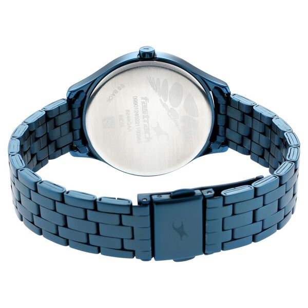 Fastrack Stunners Quartz Analog Blue Dial Metal Strap Watch for Girls - image number 5