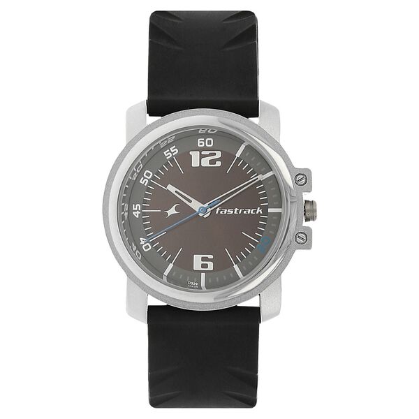 Fastrack Quartz Analog Brown Dial Plastic Strap Watch for Guys - image number 0