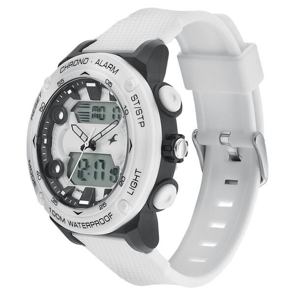 Fastrack Streetwear White Dial with White Colour Strap Watch for Guys - image number 2