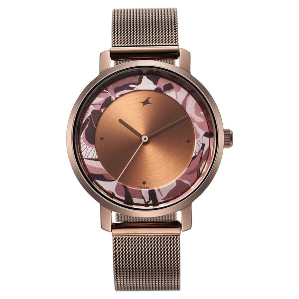 Fastrack Urban Camo Brown Dial Watch for Girls - image number 1