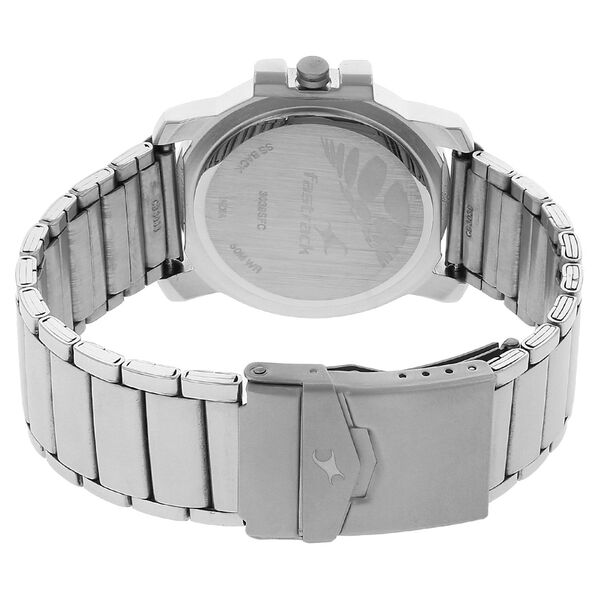 Fastrack Quartz Analog Silver Dial Stainless Steel Strap Watch for Guys - image number 3