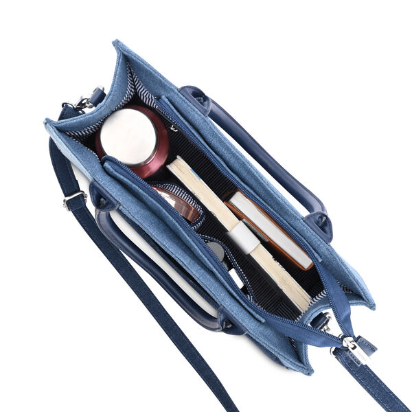 Fastrack Denim Structured Satchel Women's Bag - image number 6