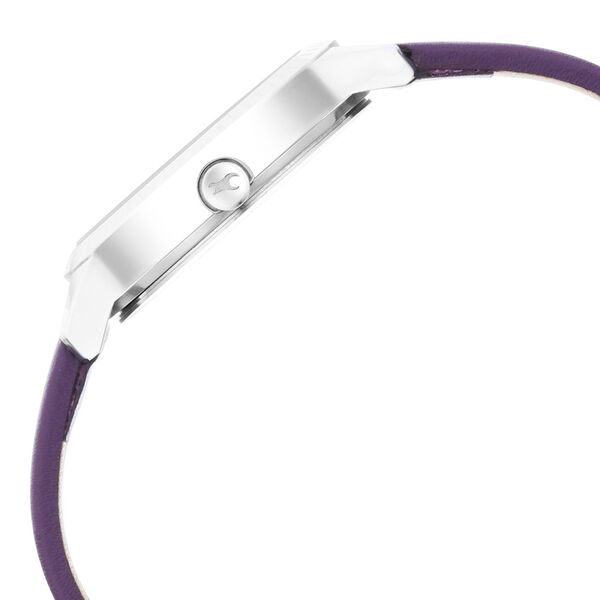 Fastrack Stunners Quartz Analog Purple Dial Leather Strap Watch for Girls - image number 4