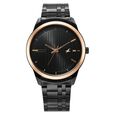 Fastrack Stunners Quartz Analog Black Dial Silver Stainless Steel Strap Watch For Guys