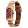 Fastrack Gelato rosegold analog bracelet watch with Plum dial for Girls - image number 4