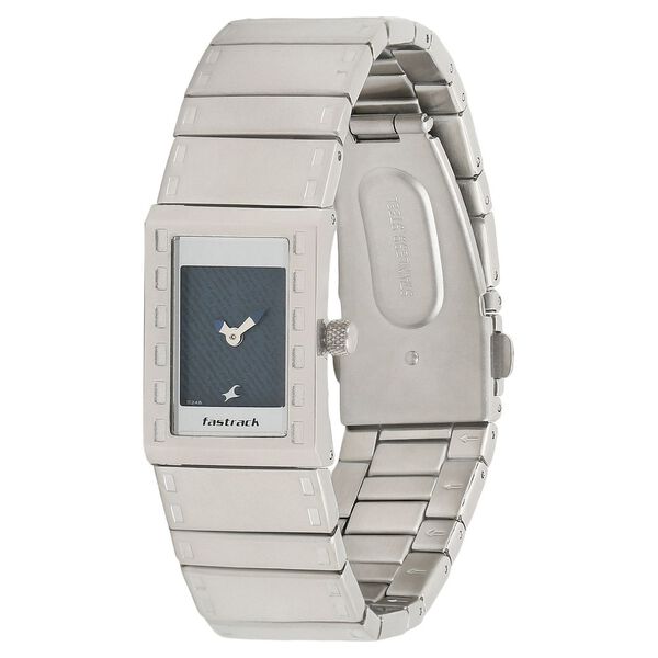 Fastrack Quartz Analog Blue Dial Metal Strap Watch for Girls - image number 1