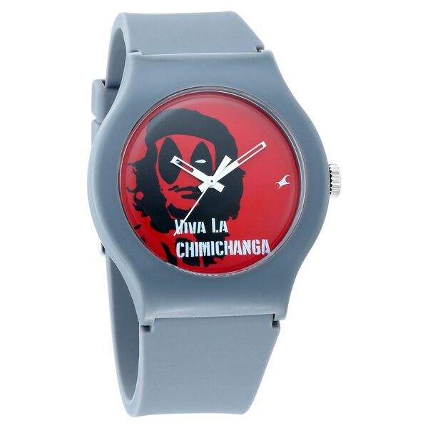 Fastrack Deadpool Quartz Analog Bicolour Dial Silicone Strap Unisex Watch - image number 1