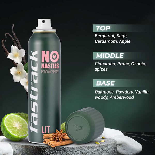Fastrack No Nasties Perfume Spray - Lit & Badass (Pack of 2) - image number 2