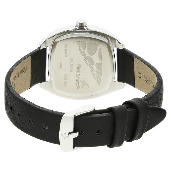 Fastrack Bare Basics Quartz Analog Black Dial Leather Strap Watch for Girls - image number 3