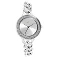 Fastrack Glitch Quartz Analog Silver Dial Metal Strap Watch for Girls - image number 0