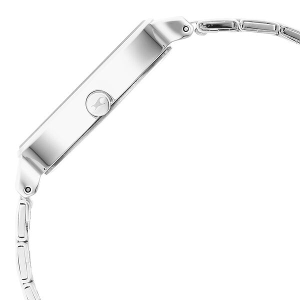 Fastrack Stunners Quartz Analog Silver Dial Metal Strap Watch for Girls - image number 4